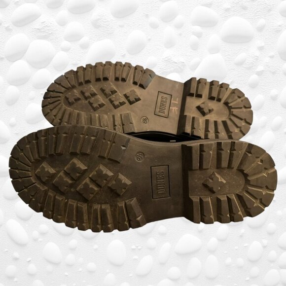 DUNE London Patent Black Combat Boot NWOT 8.5M - Picture 4 of 10